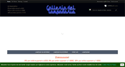 Desktop Screenshot of galleriadellampadario.it