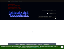 Tablet Screenshot of galleriadellampadario.it